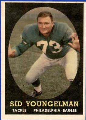Sid Youngelman #24 Football Cards 1958 Topps