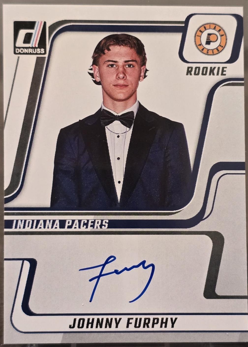 Johnny Furphy #NDA-JFI Basketball Cards 2024 Panini Donruss Next Day Autograph