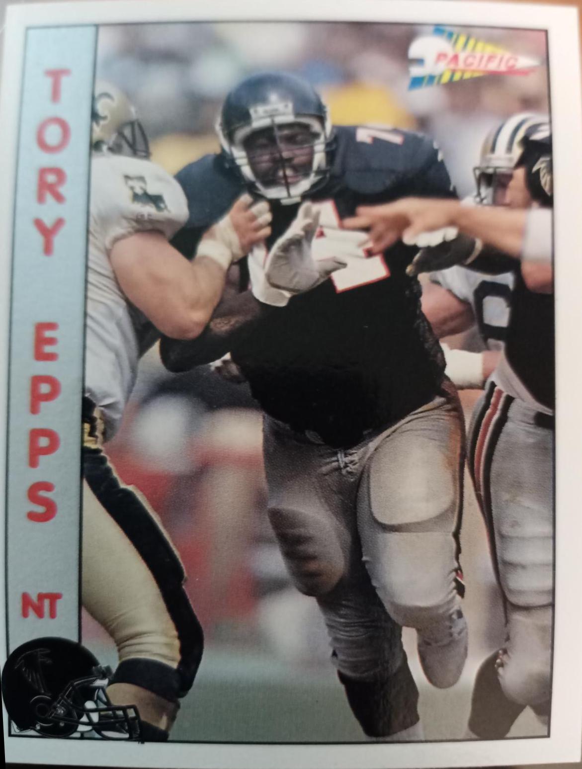 Tory Epps #3 Football Cards 1992 Pacific