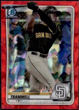 Taylor Trammell #BCP-130 2020 Bowman Chrome Prospects Sapphire Baseball