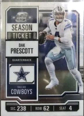 Dak Prescott #13 Football Cards 2023 Panini Contenders Optic