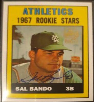 Sal Bando #106 2001 Topps Archives Autographs Baseball