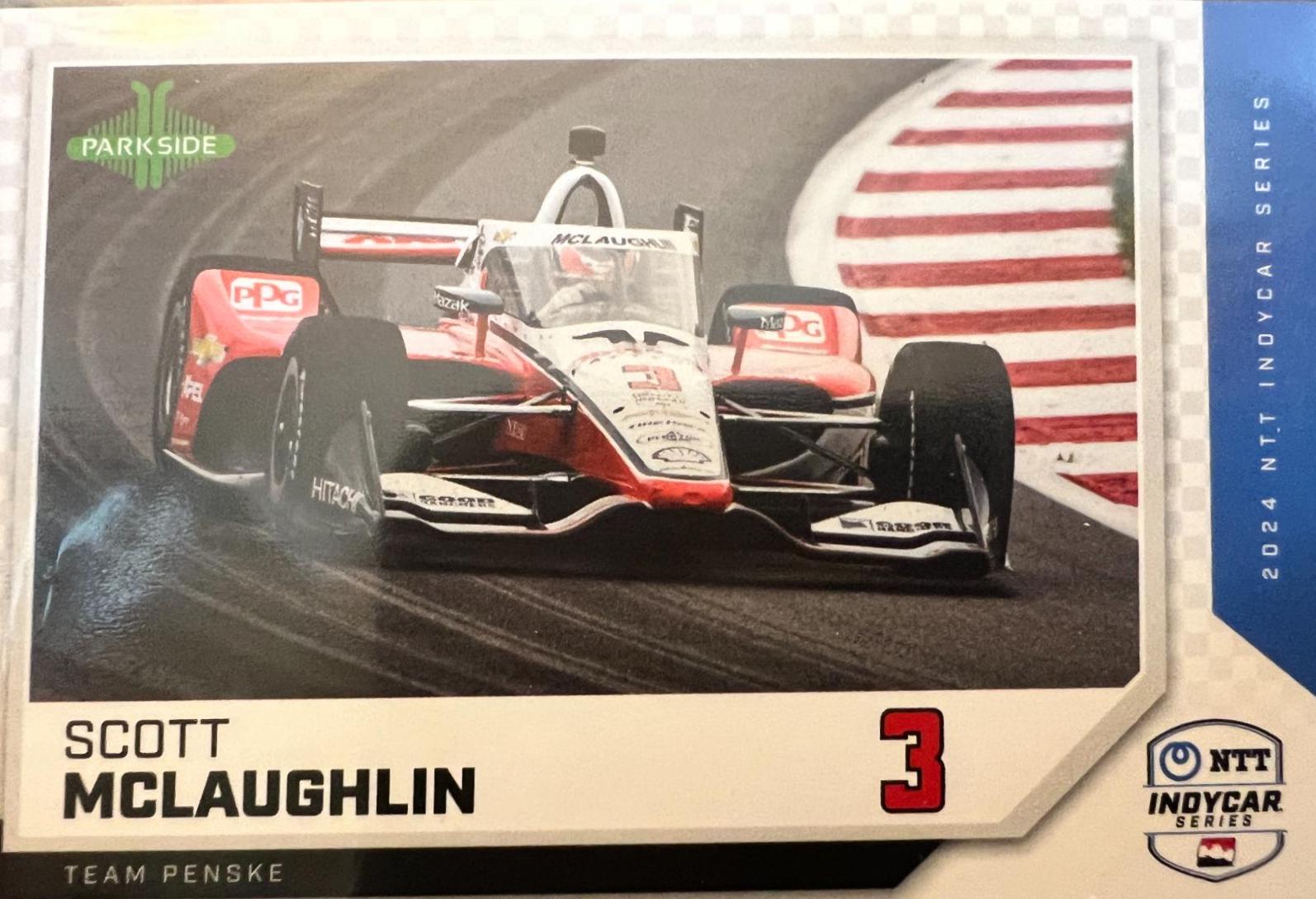 Scott McLaughlin #6 Racing Cards 2024 Parkside NTT IndyCar
