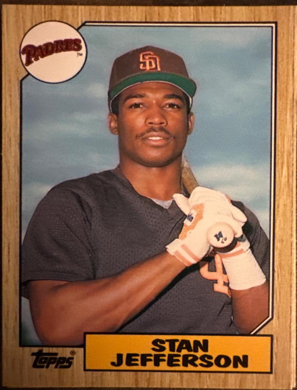 Stan Jefferson #55T Baseball Cards 1987 Topps Traded