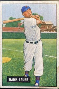Hank Sauer #22 Baseball Cards 1951 Bowman