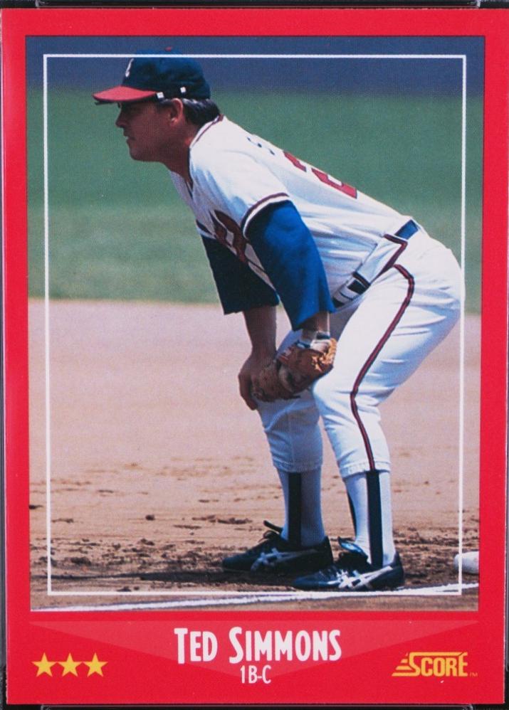 Ted Simmons #285 1988 Score Glossy Baseball