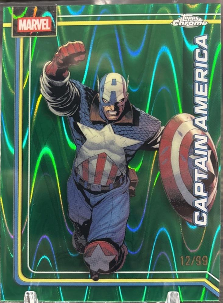Captain America Green RayWave Refractor