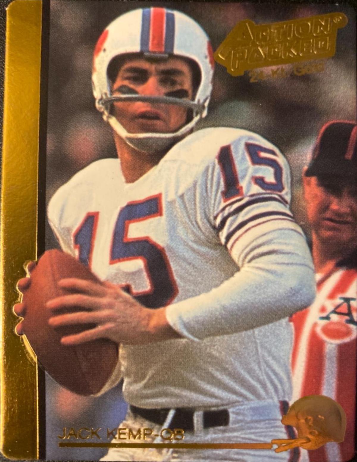 Jack Kemp Football Cards 1992 Action Packed 24K Gold