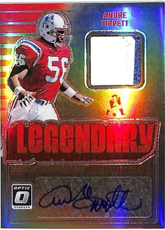 Andre Tippett #LPA-ATT Football Cards 2024 Panini Donruss Optic Legendary Patch Autograph