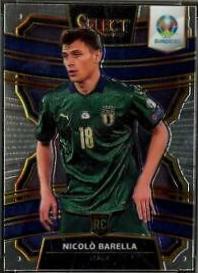 Nicolo Barella #3 Soccer Cards 2020 Panini Select UEFA Euro