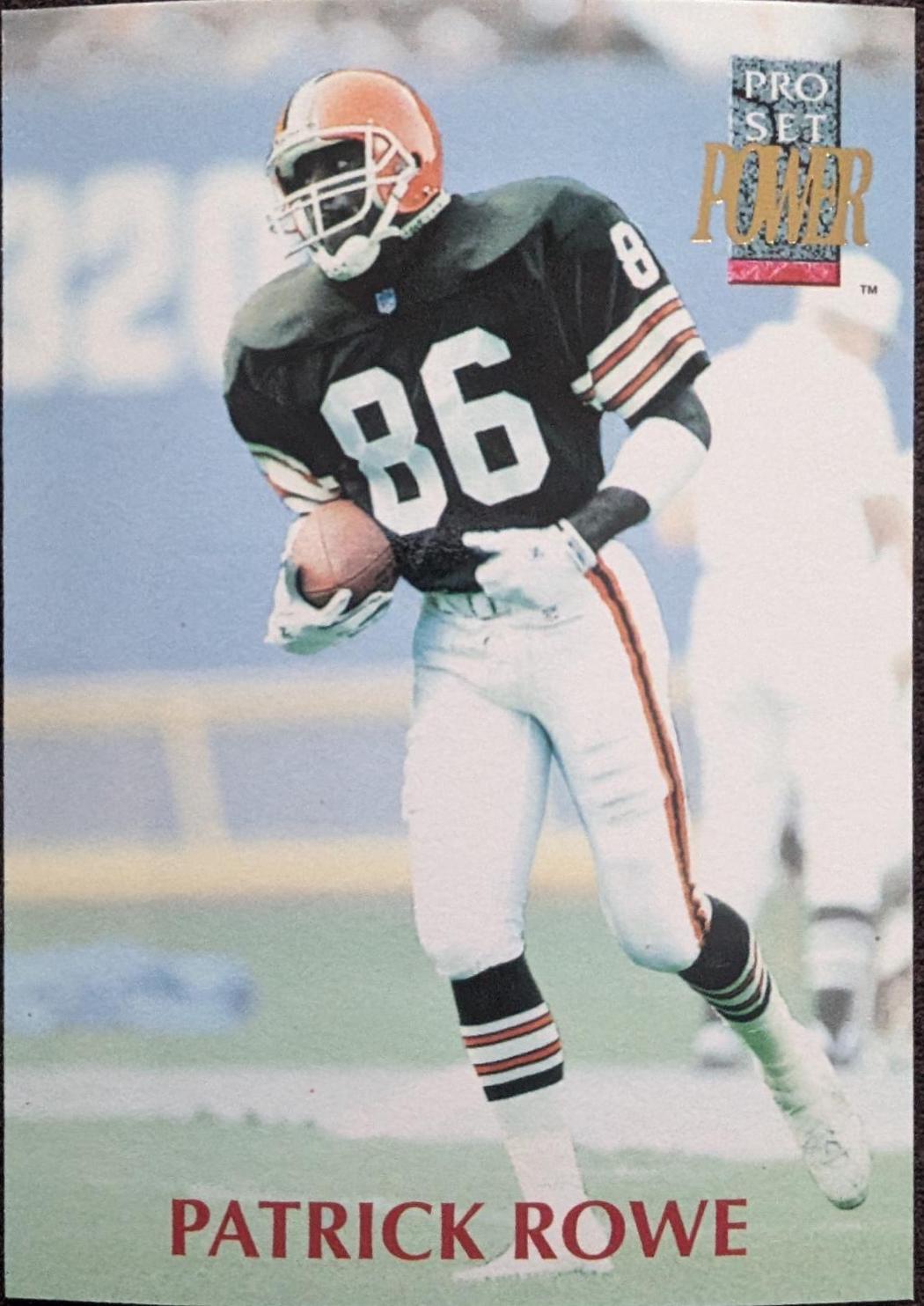 Patrick Rowe #325 Football Cards 1992 Pro Set Power