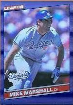 Mike Marshall #40 Baseball Cards 1986 Leaf