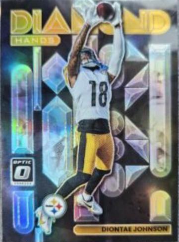 Diontae Johnson #DH-14 Football Cards 2022 Panini Donruss Optic Diamond Hands