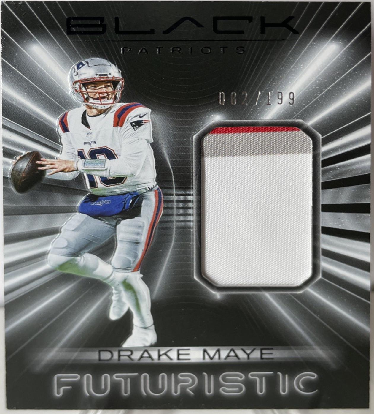 Drake Maye #18 2025 Panini Black Futuristic Football