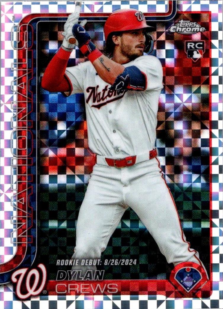 2025 Topps Chrome Update Dylan Crews [X-Fractor] #USC190 card