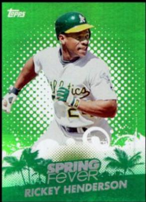 Rickey Henderson #SF-32 Baseball Cards 2013 Topps Spring Fever