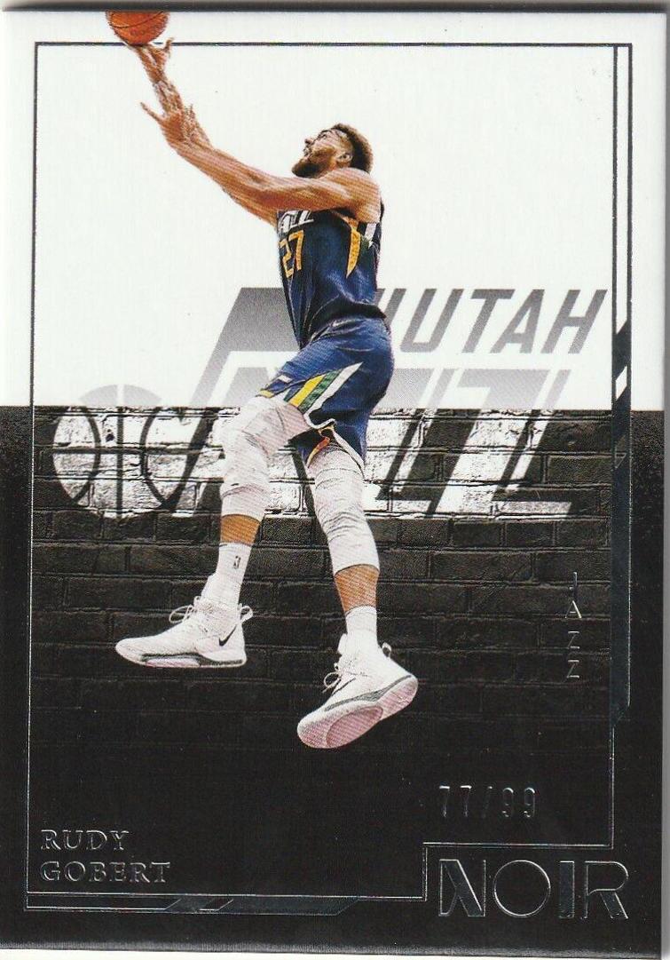 Rudy Gobert #133 Basketball Cards 2021 Panini Noir