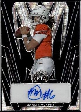 Maalik Murphy #BA-MM1 2024 Leaf Metal Autograph Football