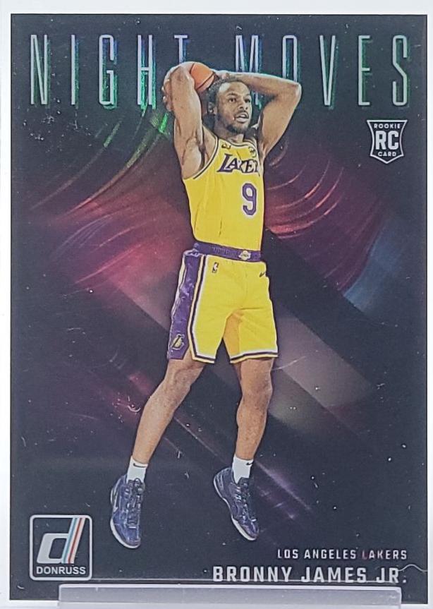 Bronny James Jr. #14 Basketball Cards 2024 Panini Donruss Night Moves