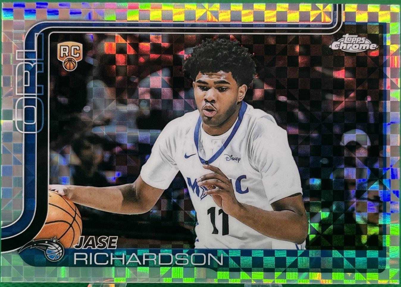 2025 Topps Chrome Jase Richardson [X-Fractor] #275 card