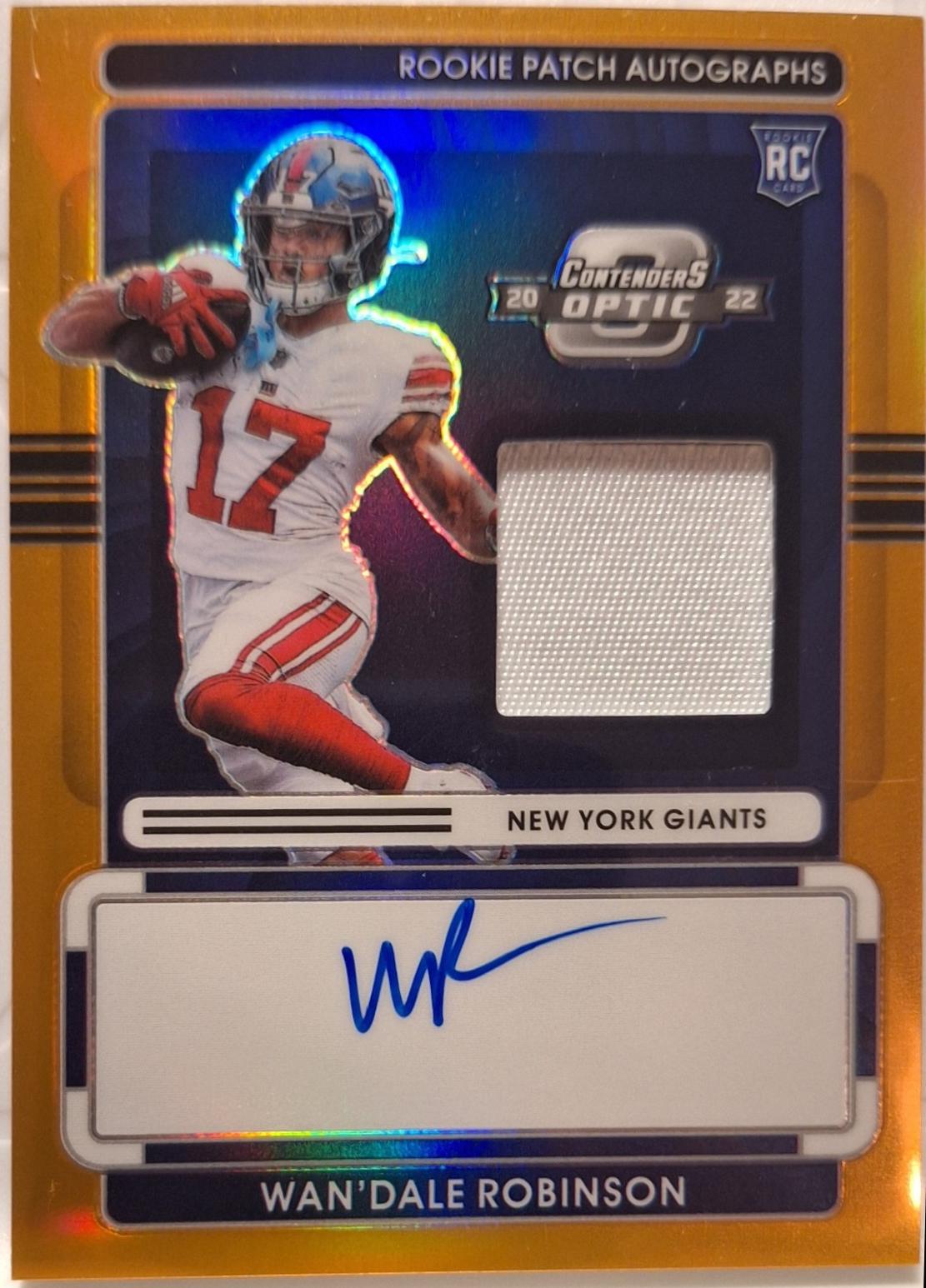 Wan'Dale Robinson [Orange] #RPA-WR Prices | 2022 Panini Contenders ...
