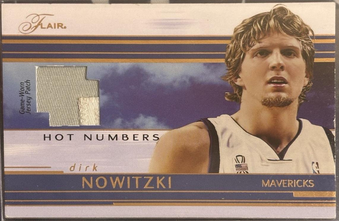 Dirk Nowitzki #HN-DN Basketball Cards 2002 Flair Hot Numbers