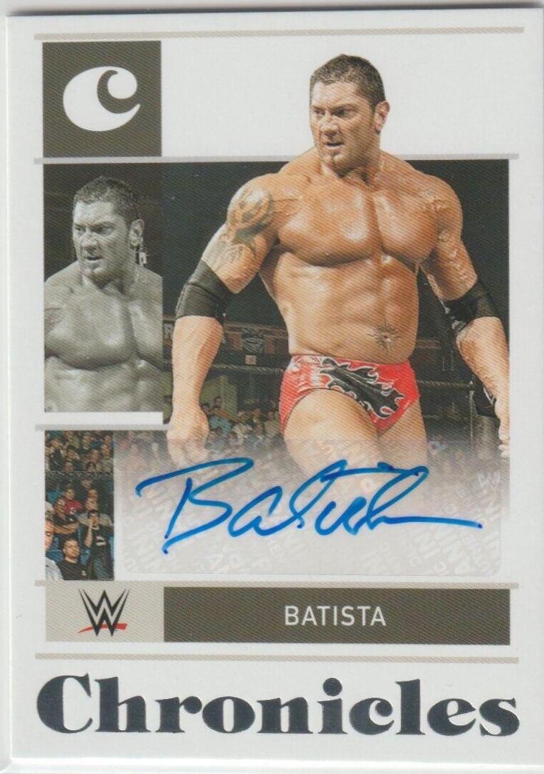 Batista #CS-BTS Wrestling Cards 2022 Panini Chronicles WWE Signatures