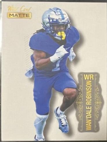 Wan'Dale Robinson #MB-123 Football Cards 2022 Wild Card Matte