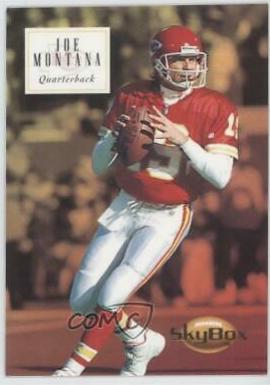 Joe Montana #75 Football Cards 1994 Skybox Premium
