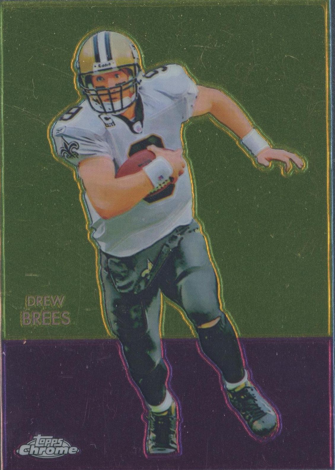 Drew Brees #C30 Football Cards 2009 Topps Chrome Football Stars