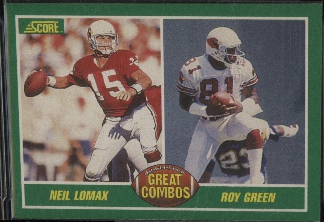 Great Combos; Neil Lomax, Roy Green #280 Football Cards 1989 Panini Score