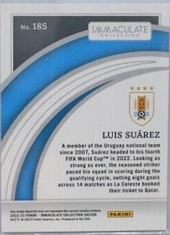 Luis Suarez #185 Soccer Cards 2022 Panini Immaculate Collection