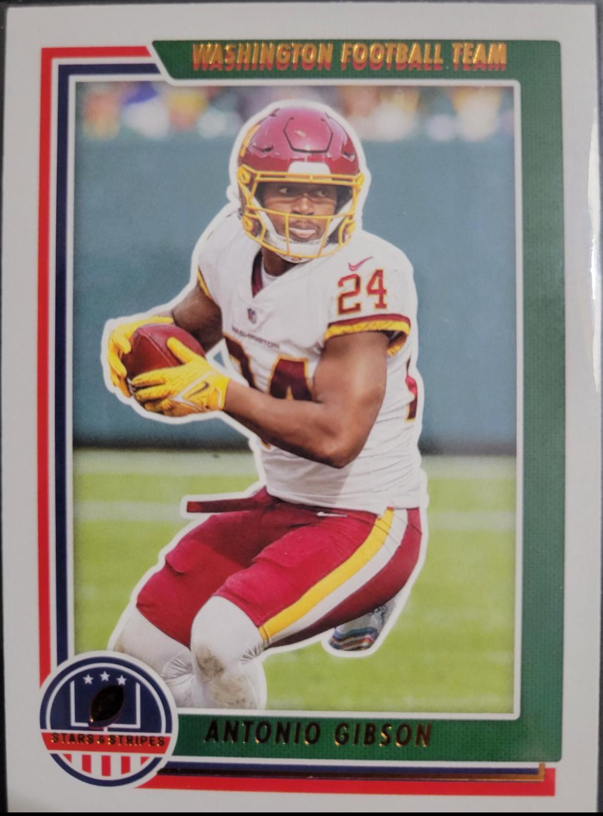Antonio Gibson #STS-AGI Football Cards 2021 Panini Chronicles Stars and Stripes