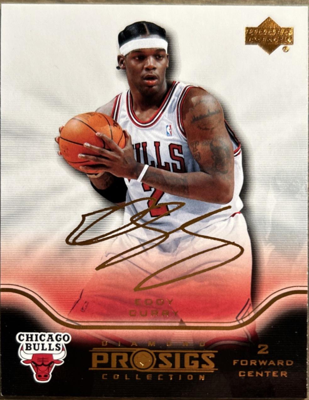 eddy curry #10 Basketball Cards 2004 Upper Deck Pro Sigs