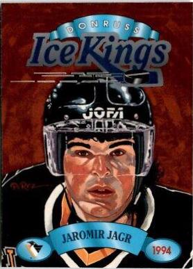 Jaromir Jagr #3 Hockey Cards 1993 Donruss Ice Kings