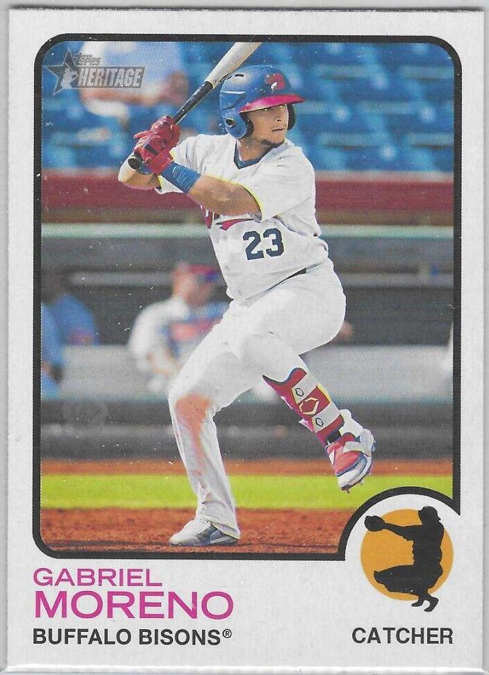 Gabriel Moreno #190 2022 Topps Heritage Minor League Baseball