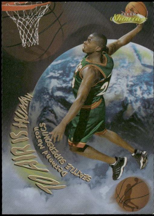 Desmond Mason #10 2000 Fleer Showcase To Air Is Human Basketball