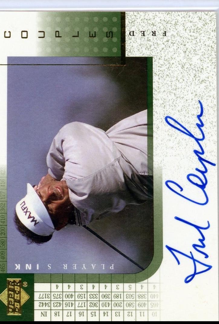 Fred Couples #FC Golf Cards 2001 Upper Deck Player's Ink