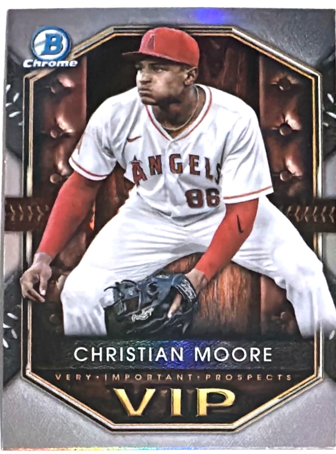 Christian Moore #VIP-12 Baseball Cards 2025 Bowman Very Important Prospects