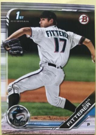 Evan Fitterer #BD-68 Baseball Cards 2019 Bowman Draft