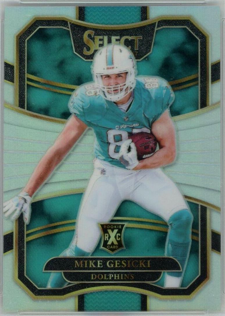Mike Gesicki #317 Football Cards 2017 Panini Select '18 NFL Draft Xrc Prizm Redemption