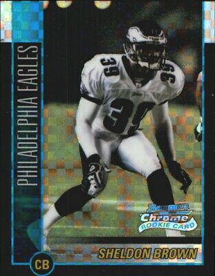 Sheldon Brown #186 2002 Bowman Chrome Football