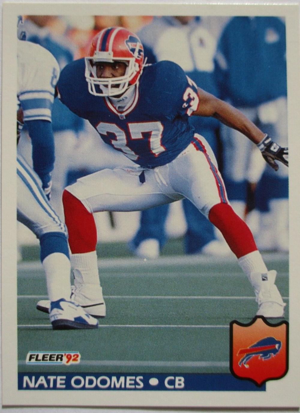 Nate Odomes #27 Football Cards 1992 Fleer