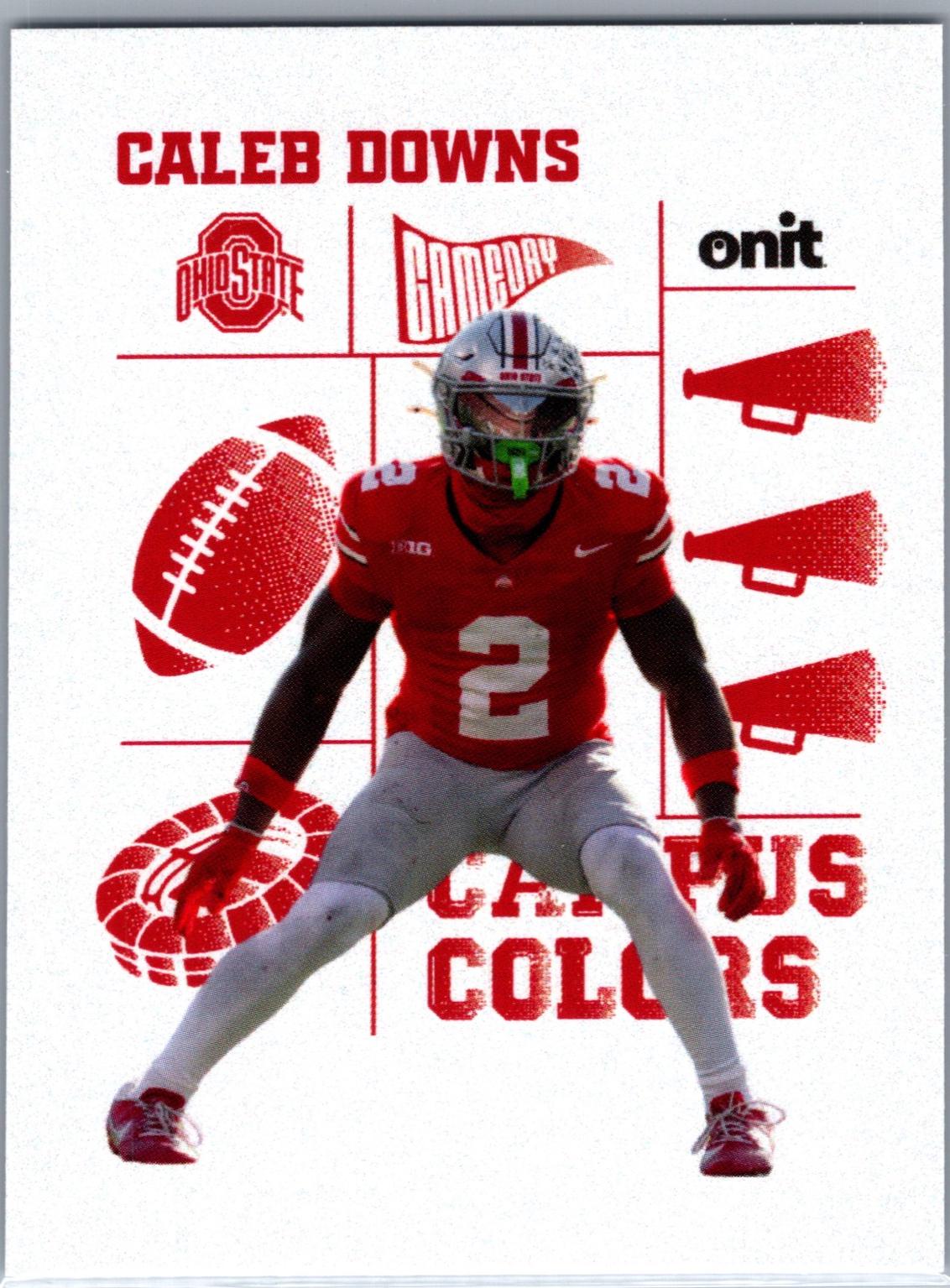 Caleb Downs #CC-24 2025 Onit Athlete Ohio State Buckeyes Campus Color Football