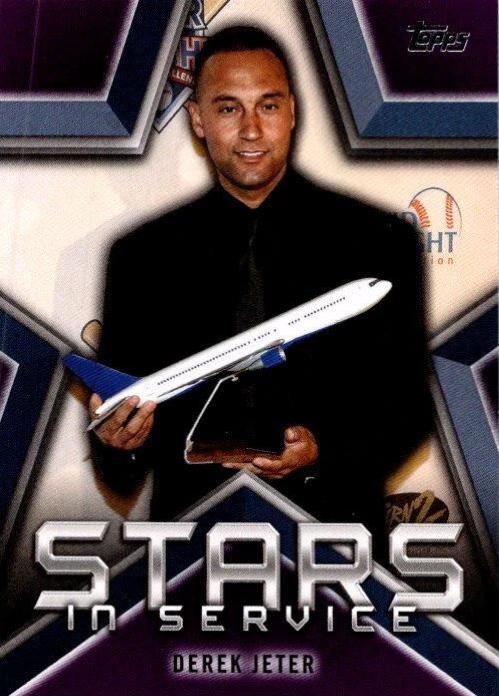 Derek Jeter #SIS-11 Baseball Cards 2021 Topps Stars in Service