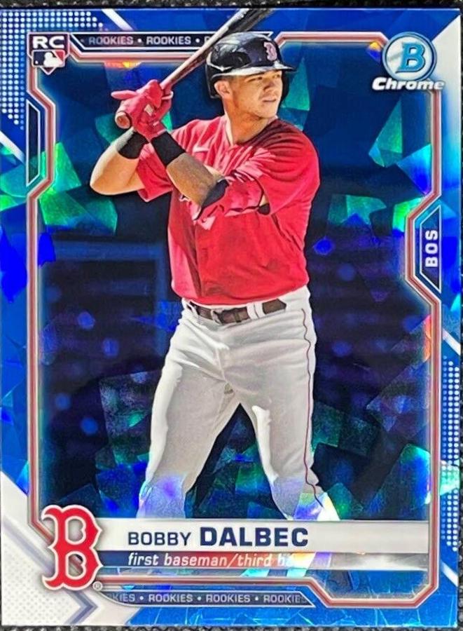Bobby Dalbec #1 Baseball Cards 2021 Bowman Chrome Sapphire