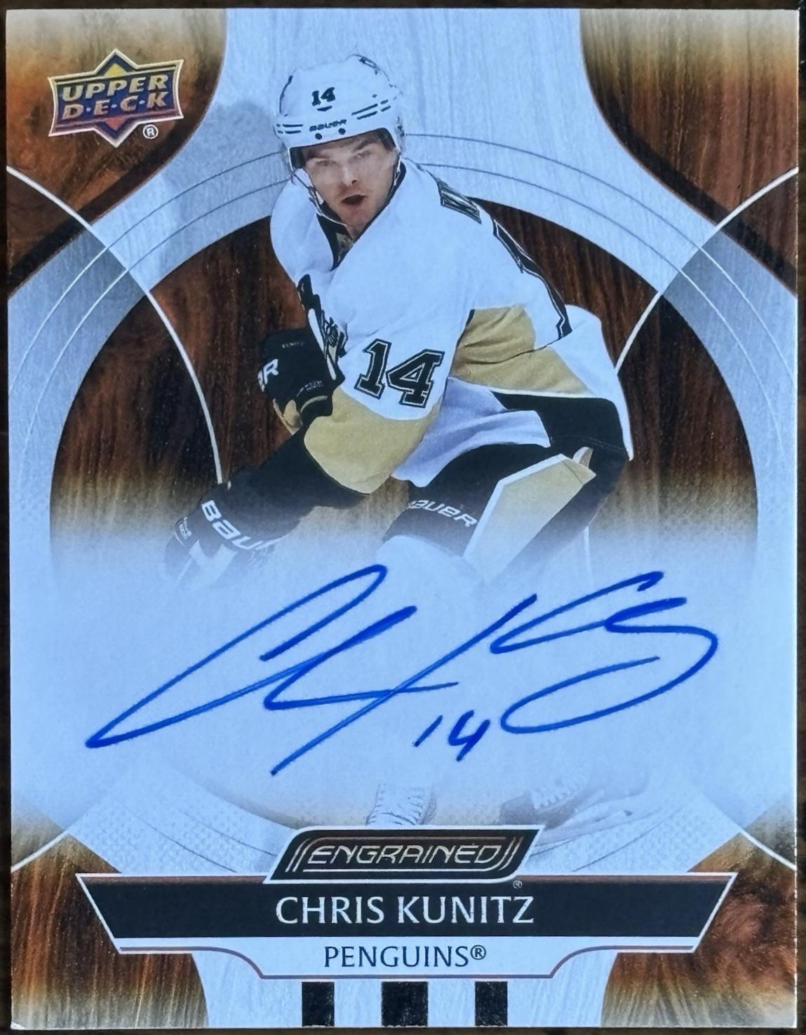 Chris Kunitz #CA-CK 2024 Upper Deck Engrained Icons Autograph Hockey