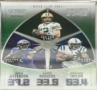 Justin Jefferson, Aaron Rodgers, Jonathan Taylor