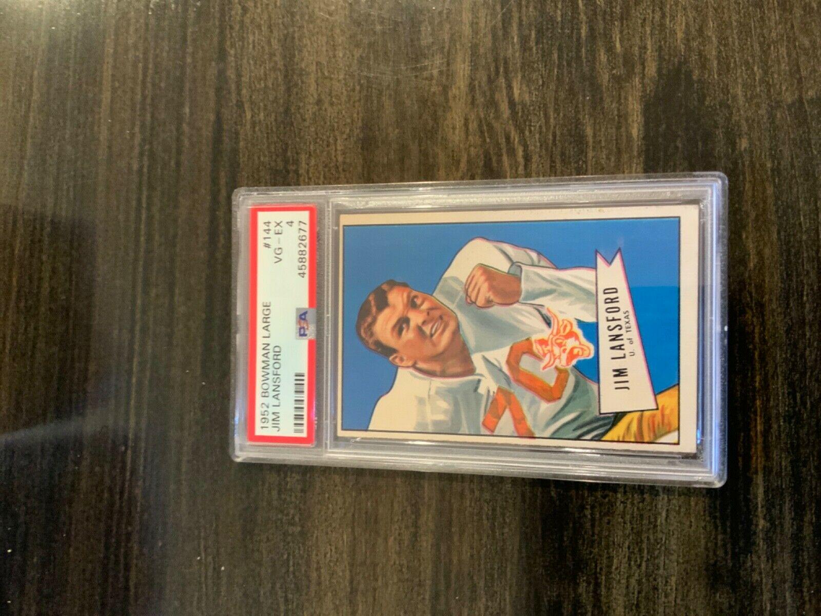 Jim Lansford #144 Football Cards 1952 Bowman Large
