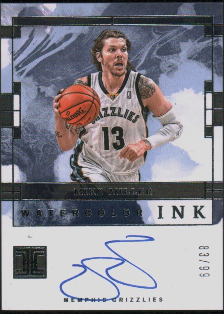 Mike Miller #WCS-MIK Basketball Cards 2023 Panini Impeccable Watercolor Signature